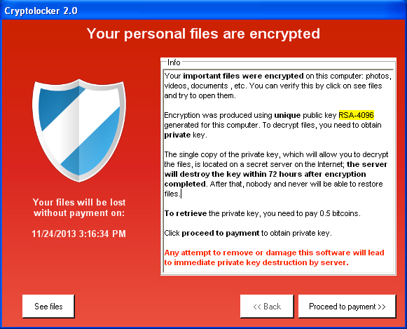 Izsiljevalski virus CryptoLocker 2.0