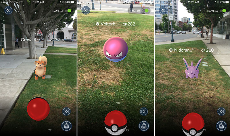 Tako izgleda igra pokemonov leta 2016. Se že počutite staro? Vir: The Verge