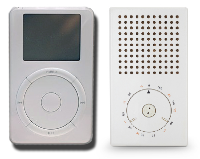 Prvi iPod je oblikovalski navdih črpal iz Braunovega tranzistorja T3.