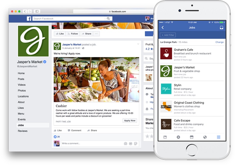 Facebook Job Listing