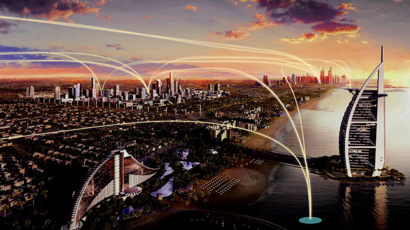 Dubaj bo prvo mesto, ki bo projekt Elevate Network videlo v praksi. Vir: Engadget