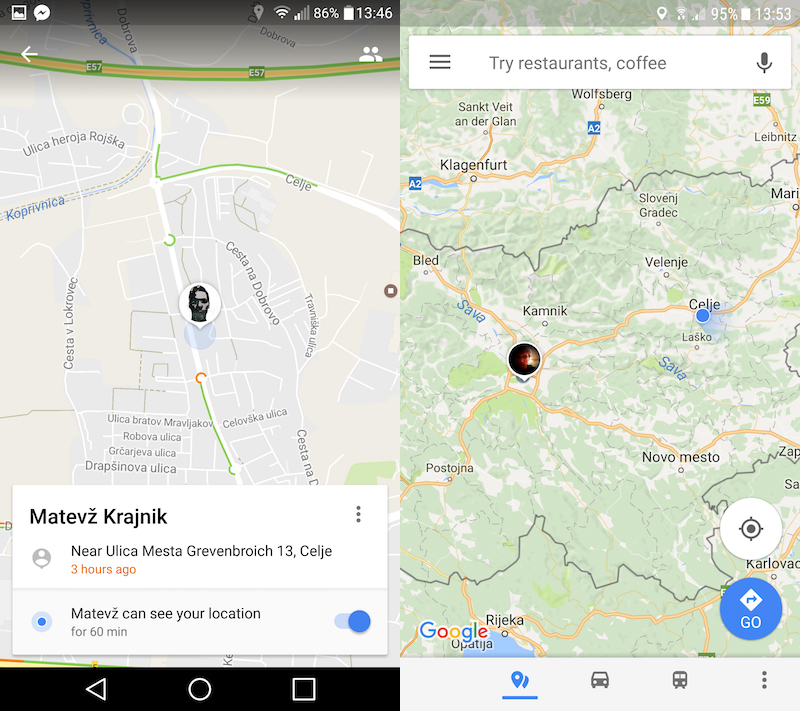 Maps Location Sharing2