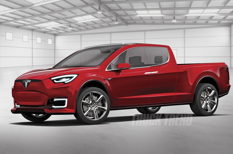 Na spletu so se že pojavile prve skice Teslinega pickup vozila, ki bo predstavljen v roku dveh let. Vir: Teslarati.com