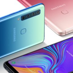 Samsung predstavil pametni telefon Galaxy A9 s štirimi kamerami na hrbtni strani
